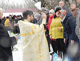 В праздник Крещения Господня иерей Сергий Столяров в Свято-Пантелеимоновском приходе х. Павловка совершил водосвятный молебен