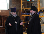 С рабочим визитом владыка Симон посетил храм святителя Николая Чудотворца хутора Гуково