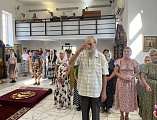 С архипастырским визитом епископ Симон посетил приход преподобномученицы Елисаветы города Гуково