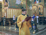 В день своего рождения правящий архиерей Шахтинской епархии Преосвященнейший епископ Симон совершил Божественную литургию в Покровском кафедральном соборе города Шахты