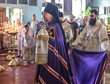 В Престольный день Преосвященнейший епископ Симон совершил Божественную литургию в храме Вознесения Господня города Шахты