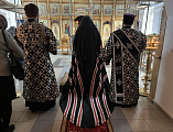 В среду первой седмицы Великого поста епископ Симон совершил чтение покаянного канона преподобного Андрея Критского в храме Донской иконы Божией Матери города Новошахтинска