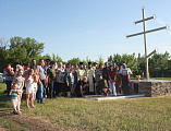 В великий праздник Вознесения Господня в хуторе Марьевка Октябрьского района состоялось долгожданное событие, освящение поклонного креста