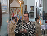 Во вторник первой седмицы Великого поста епископ Симон совершил чтение Великого канона преподобного Андрея Критского в Донецком Успенском архиерейском подворье ст. Гундоровской