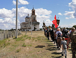 Крестный ход в Свято-Никольский храм станицы Еланской