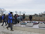 В день освобождения хутора Красныйна могиле погибшим воинам состоялся митинг, посвященный 77-й годовщине освобождения