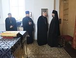 В пятницу четвертой седмицы Великого поста Преосвященнейший епископ Симон совершил Литургию Преждеосвященных Даров в храме святого Георгия Победоносца хут. Лихой 