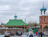 В праздник Благовещения Пресвятой Богородицы Преосвященнейший епископ Симон совершил Литургию в храме Вознесения Господня города Шахты