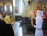 Епископ Шахтинский и Миллеровский Симон совершил таинство Венчания в Покровском кафедральном соборе г. Шахты