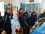 Учащиеся Терновской ООШ № 2 посетили храма Покрова Пресвятой Богородицы в сл. Никольской