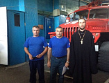 Священник Александровск-Грушевского благочиния встретился с начальником пожарно-спасательной части города Шахты