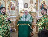 В престольный день Преосвященнейший епископ Симон совершил Божественную литургию в храме Святой Троицы хутора Ягодинка