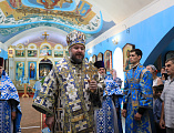 В день престольного праздника Преосвященнейший епископ Симон совершил Божественную литургию в храме в честь Казанской иконы Божией Матери г. Гуково