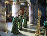 В седьмую годовщину архиерейской хиротонии Преосвященнейший епископ Симон совершил Божественную литургию в Покровском кафедральном соборе города Шахты