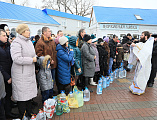 В праздник Крещения Господня епископ Симон совершил Литургию и чин Великого освящения воды в Покровском кафедральном соборе