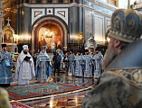 В праздник Успения Пресвятой Богородицы Преосвященнейший епископ Симон сослужил Святейшему Патриарху Кириллу в Храме Христа Спасителя. За богослужением совершена хиротония архимандрита Артемия (Кузьмина) во епископа Таганрогского
