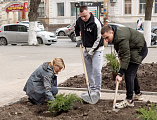 Епископ Симон принял участие в весеннем Дне древонасаждения и субботнике в городе Шахты