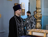 Во вторник первой седмицы Великого поста епископ Шахтинский и Миллеровский Симон совершил великое повечерие с чтением покаянного канона преподобного Андрея Критского в Донецком Успенском архиерейском подворье