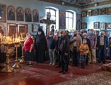 В праздник Вознесения Господня Преосвященнейший епископ Симон совершил Божественную литургию в Вознесенском храме г. Шахты