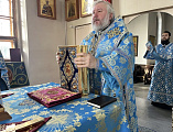 В день памяти святых мучениц Минодоры, Митродоры и Нимфодоры Преосвященнейший епископ Симон совершил Божественную литургию в Покровском кафедральном соборе города Шахты