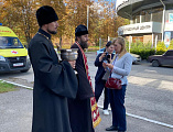 Мобилизованных шахтинцев напутствовали священники