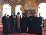 Епископ Шахтинский и Миллеровский Симон совершил Божественную литургию в Спасо-Преображенском соборе Валаамского мужского монастыря