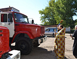 «Икона пожарных» собрала на молитву сотрудников 43 пожарной части города Донецка