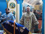 Престольное торжество в честь образа Божией Матери Казанской в гуковском храме возглавил Преосвященнейший епископ Симон
