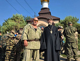 В станице Бессергеневской прошло благословение участников сборов «Архангел Михаил»