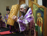 В день памяти сорока мучеников Севастийских епископ Симон совершил Литургию Преждеосвященных в храме великомученика Пантелеимона Целителя города Миллерово