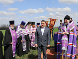 Преосвященнейший епископ Симон вместе с фермерами Верхнего Дона помолился о благополучии урожая в полях
