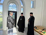 Епископ Шахтинский и Миллеровский Симон посетил строящийся храм в хуторе Арпачин