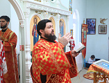 В престольный день Преосвященнейший епископ Симон совершил Божественную литургию в храме святого великомученика Георгия Победоносца поселка Новозарянский 