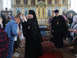 В Неделю преподобной Марии Египетской Преосвященнейший епископ Симон совершил Божественную литургию в храме святителя Николая хутора Богданов