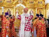 Преосвященнейший Симон совершил Божественную литургию и хиротонию во пресвитеры в храме великомученика Георгия Победоносца хутора Лихой