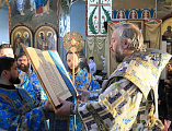 Накануне праздника Рождества Пресвятой Богородицы Преосвященнейший епископ Симон совершил всенощное бдение в Покровском кафедральном соборе г. Шахты