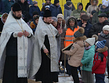 Чин Великого освящения воды на местном водоеме в г. Донецке