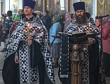 Епископ Симон совершил утреню Великой субботы с чином погребения плащаницы