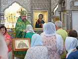 Преосвященнейший епископ Симон совершил чин великого освящения храма преподобного Сергия Радонежского пос. Сидорово-Кадамовский и возглавил Божественную литургию