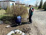 В рамках проекта «Путь к Храму» на территории храма Донской иконы Божьей Матери состоялся субботник у памятника погибшим воинам-интернационалистам