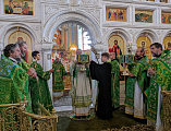 Преосвященнейший епископ Симон принял участие в торжествах по случаю дня памяти преподобной Арсении (Себряковой) в Спасо-Преображенском монастыре в городе Серафимовиче Волгоградской области