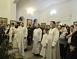 В ночь на 7 января под сводами Свято-Троицкого храма прошла торжественная рождественская литургия