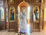 В Троицкую родительскую субботу Преосвященнейший епископ Симон совершил богослужение в храме преподобного Сергия Радонежского города Шахты