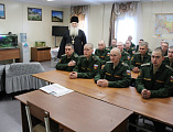 Воинскую часть 150-й мотострелковой дивизии, эвакуационную роту (4 военный городок), с пастырским визитом посетил Иеромонах Николай (Наметышев)