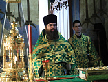 В седьмую годовщину архиерейской хиротонии Преосвященнейший епископ Симон совершил Божественную литургию в Покровском кафедральном соборе города Шахты