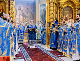 Преосвященнейший Симон епископ Шахтинский и Миллеровский сослужил Главе Донской митрополии в праздник Донской иконы Божией Матери, установленный на Дону