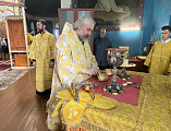 Божественная литургия в храме святителя Алексия Московского станицы Бессергеневской