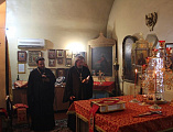 Правящий архиерей Шахтинской епархии Преосвященнейший епископ Симон совершил всенощное бдение в храме Пантелеимона Целителя пос. Глубокий
