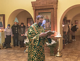 Накануне дня памяти блаженной Ксении Петербургской Преосвященнейший епископ Симон совершил всенощное бдение