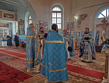В храме Донской иконы Божией Матери слободы Шарпаевка состоялось соборное богослужение духовенства Тарасовского благочиния